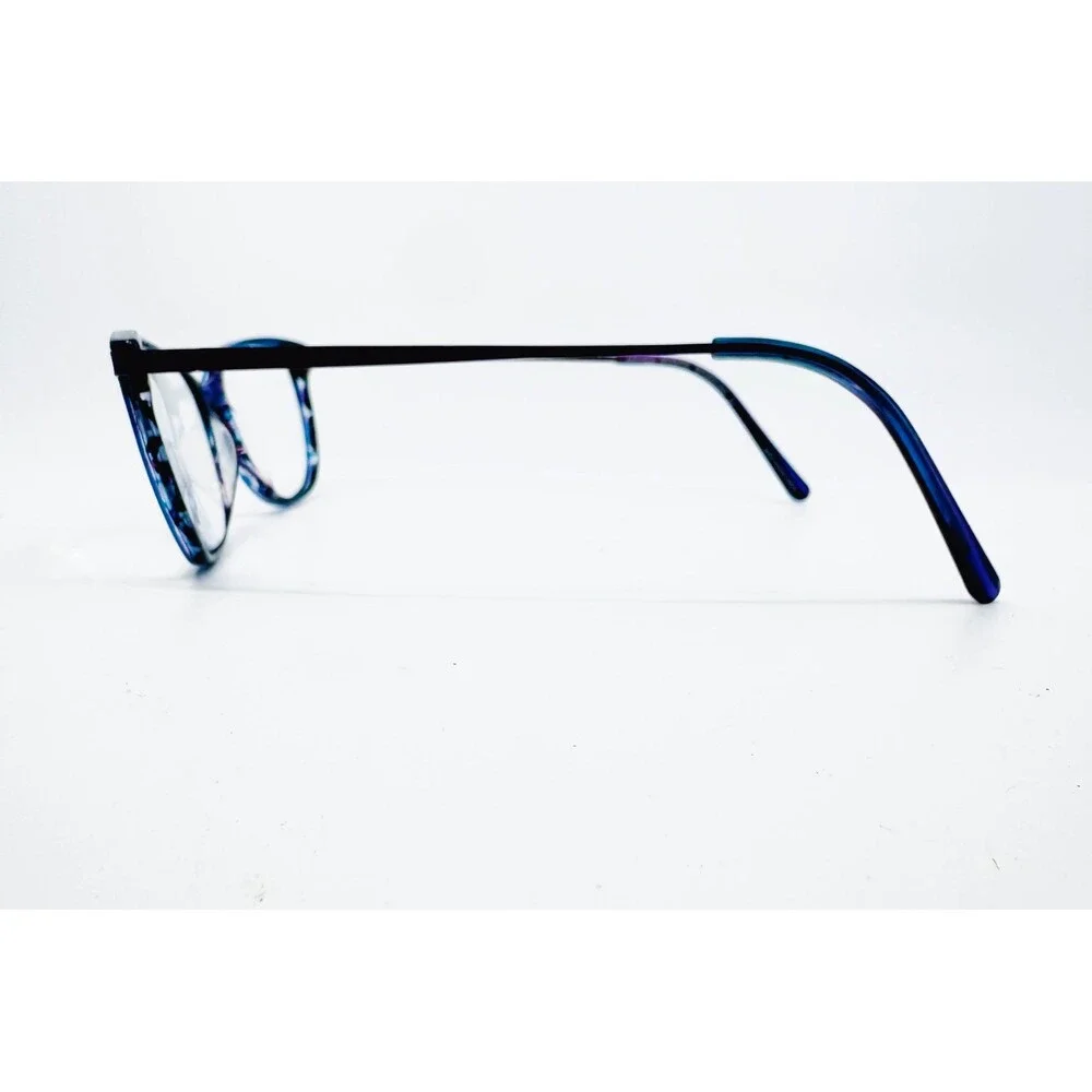 EasyClip Eyeglasses Frames Women Blue Purple Cat Eye 51-16-135